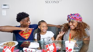 LITTLE SISTER AND MOM GOT IN AN ARGUMENT! / MUKBANG!!!