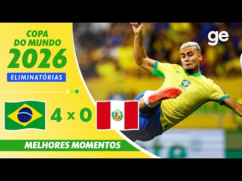 Gols e lances de Brasil x Peru
