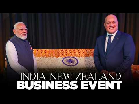 PM Modi participates in the India-New Zealand Business Event in Auckland