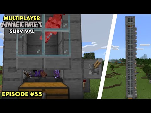 JC Playz - MAKING AN AUTOMATIC PLAYER FARM in Multiplayer Minecraft Survival (Ep. 55)