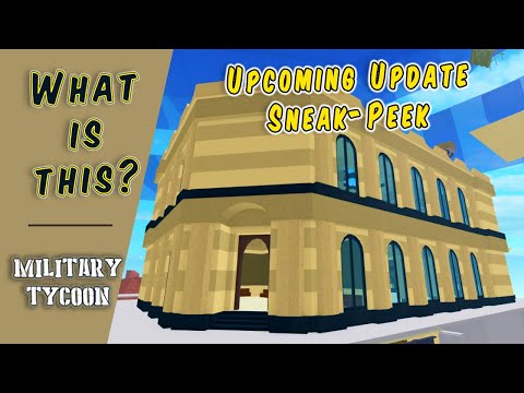 🏛️ Bank Heist Upcoming Update Sneak-Peek in Military Tycoon Roblox