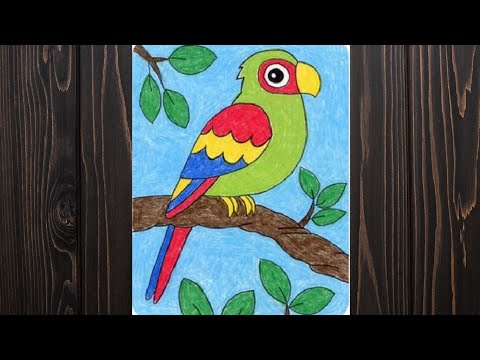 How to draw/ Macau drawing /easy step by step ✍️,🦜🦜✍️