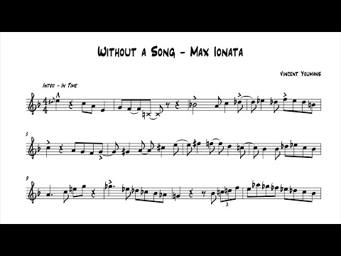 Without a Song - Max Ionata (Bb Solo Transcription)
