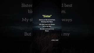 Sister ❤️ #quotes #untoldlines