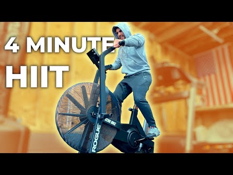 BEST Rogue Echo Bike Workout For Maximum Fat Loss | 4 MINUTE HIIT WORKOUT