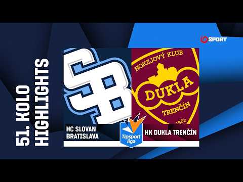 51. kolo: HC Slovan Bratislava - HK Dukla Trenčín 1:3 (0:2, 1:0, 0:1)