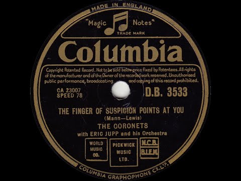 The Coronets - The Finger Of Suspicion Points At You