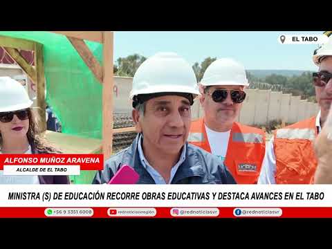 Ministra s de Educación recorre obras educativas y destaca avances en El Tabo
