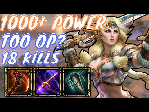 1000+ POWER AS MAGICAL ADC | Smite Season 9 Conquest | UNSTOPPABLE FREYA BUILD