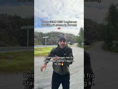 I will be live on YouTube from Norway🇳🇴 #norway