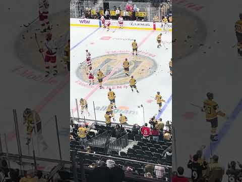 Vegas Golden Knights vs Carolina Hurricanes Pregame Warm Ups February 17 2024