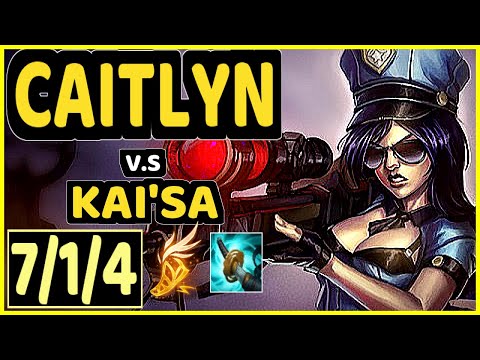 COMEBACK (CAITLYN) vs KAI'SA - 7/1/4 KDA BOTTOM ADC GAMEPLAY - KR Ranked DIAMOND