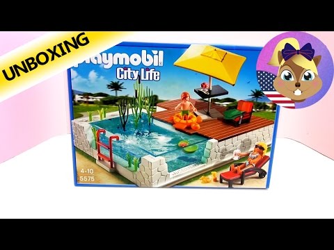 Playmobil Swimming Pool - Playmobil City Life Swimming Pool Unboxing