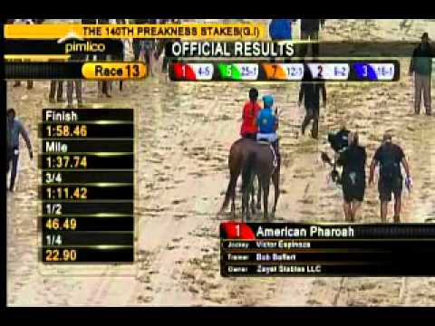Pimlico 05/16/15 race 13 - 140th running of the Xpressbet.com Preakness - GI