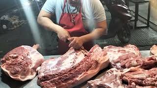 AMAZING CUTTING THE HALF PORK MEAT#SEROMIXTV  #viralvideo #trending