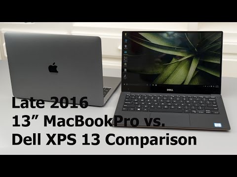Late 2016 13" MacBook Pro vs. Dell XPS 13 Comparison Smackdown