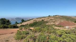 The intersection of the Marincello, Miwok, and Bobcat Trails. Amazing views (when Karl isn't around)