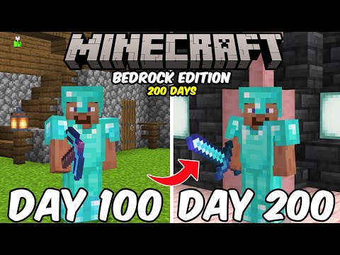 200 Days in Minecraft Bedrock Edition