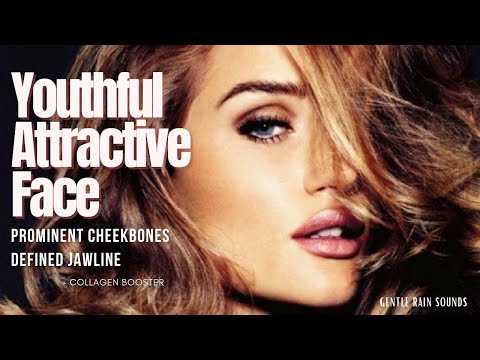 ❋ Attractive Face ~ Prominent Cheekbones | Defined Jawline | Collagen | Unisex ~ Gentle Rain Sounds