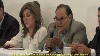EMPRESARIOS DURANGUENSES REITERAN APOYO AL GOBIERNO A FAVOR DE LA ECONOMÍA DEL ESTADO