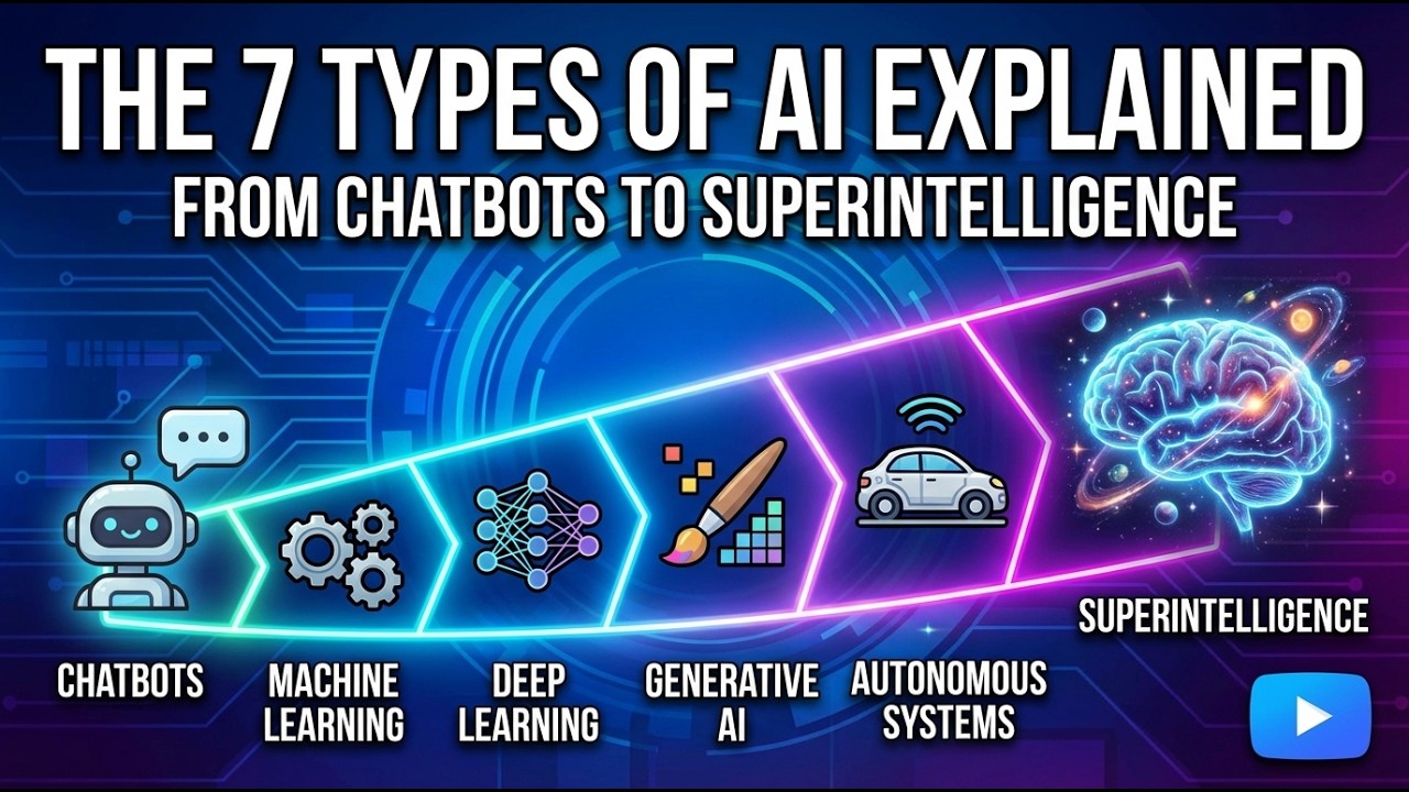 The 7 Types of AI Explained: From Chatbots to Superintelligence