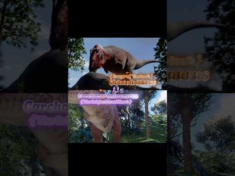 Giganotosaurus vs Carcharadontosaurus #dinosaurvideo #giganotosaurus #carcharodontosaurus #dinosaur