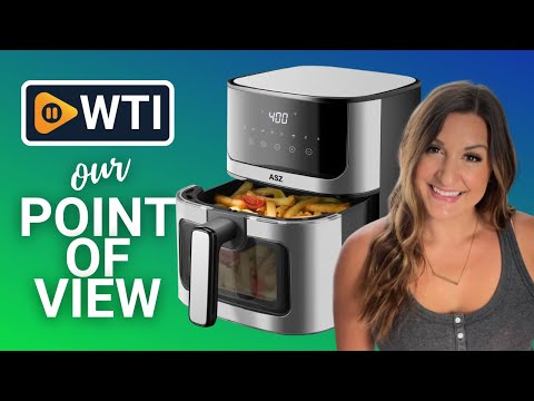 Compact 5 qt Air Fryer with Window- 8-in-1 Digital Airfryer 5qt Portable 1400W - WTI product video review