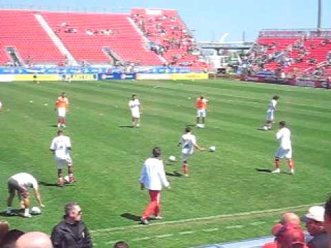 Benfica Warm-Up Before Game