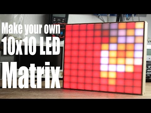 Make your own 10x10 LED Matrix Video