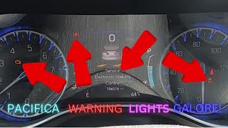 Chrysler Pacifica Trouble Lights GALORE!.... Alternator?
