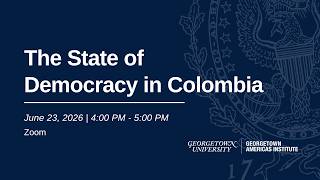 El estado de la democracia en Colombia