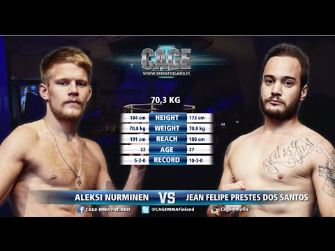 CAGE 33 Aleksi Nurminen vs Jean Felipe Prestes Dos Santos