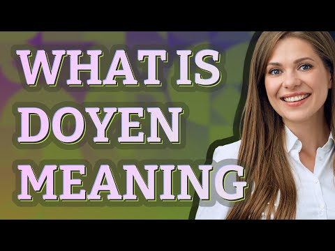 Doyen | meaning of Doyen