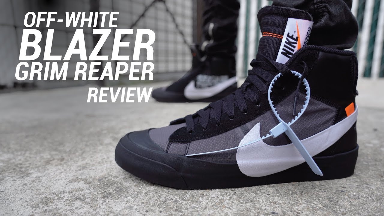 Watch Now Off White Nike Blazer Mid Grim Reaper Review & On Feet Off White Nike Blazer Mid Grim Reaper Review & On Feet