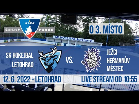 Zápas o BRONZ - ALPA ČESKÝ POHÁR FINAL FOUR 2022 - SK Hokejbal Letohrad vs. Ježci Heřmanův Městec