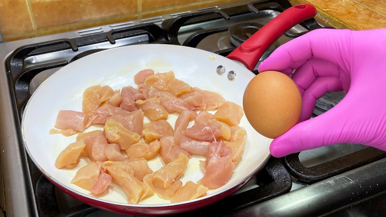 Si tienes 1 pechuga de pollo y huevos, prepara esta deliciosa receta