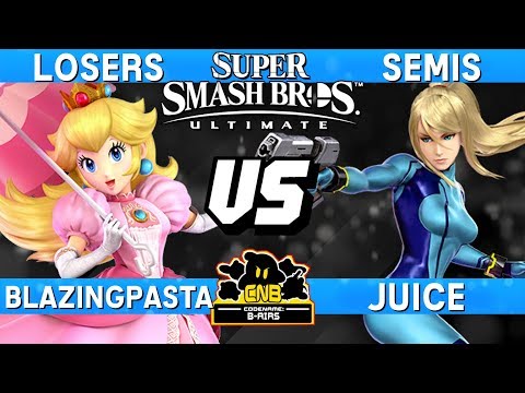 Smash Ultimate Tournament Losers Semis - BlazingPasta (Peach) vs Juice (ZSS) - CNB 177