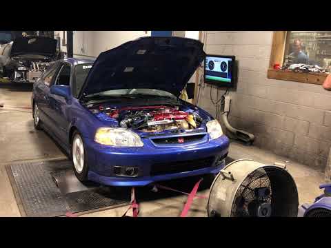 1999 Honda Civic Si - Turbo Build Dyno Run (404whp)