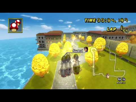 [MKWii] DS Delfino Square - Sword Comparison