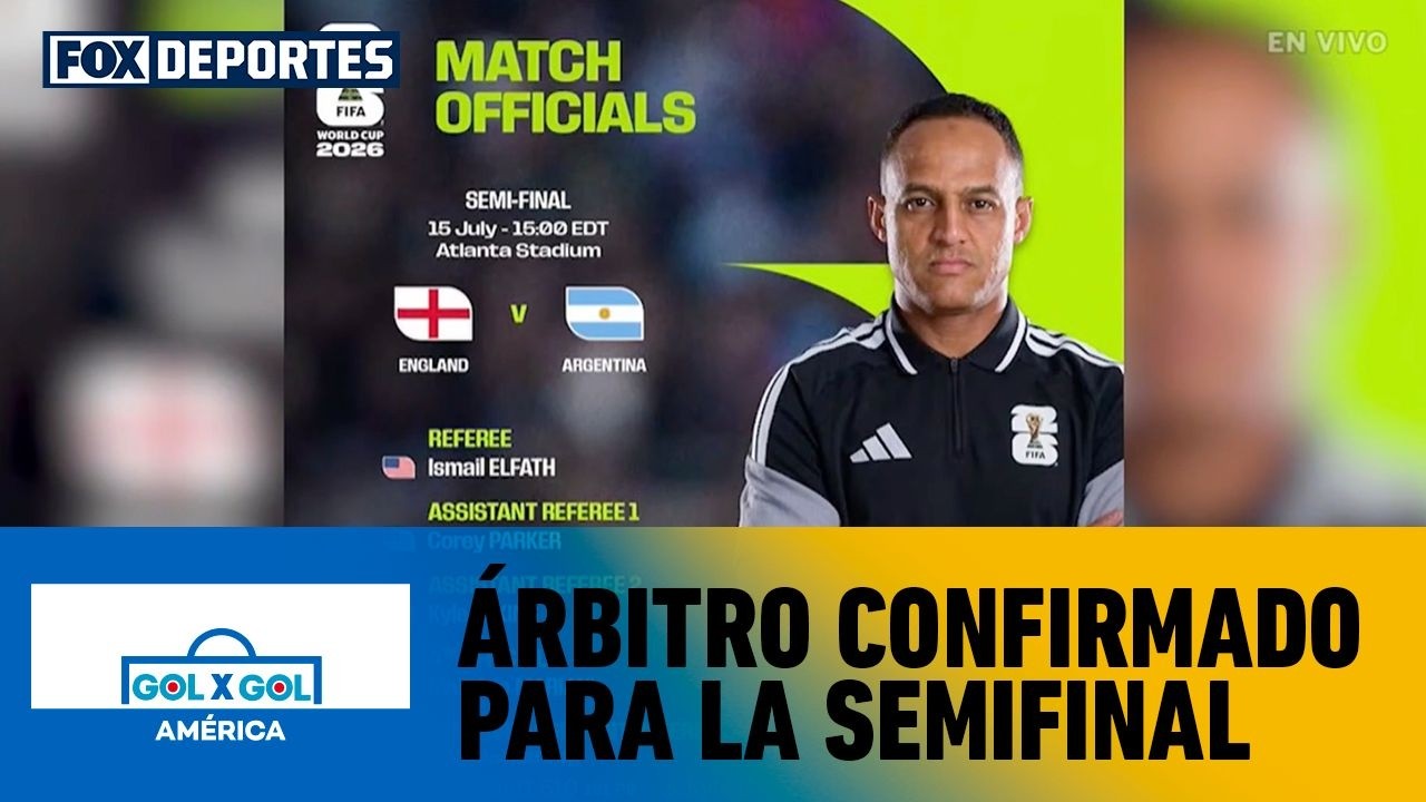 ⚽️ INGLATERRA VS ARGENTINA | Árbitro confirmado para la semifinal | GolXGol