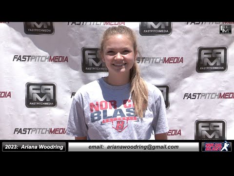 2023 Ariana Woodring 4.0 GPA - Athletic Pitcher and Outfielder Softball Skills Video - Norcal Blast