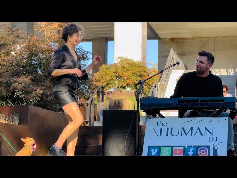 Miss Moonshine and Dancing Dog Improvisational Buckdance - @TheHumanDJ - Atlanta Beltline Kroger