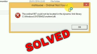 How to Fix All mshtml dll, Mshta Exe Files Missing Error In Windows 1087 100% Works