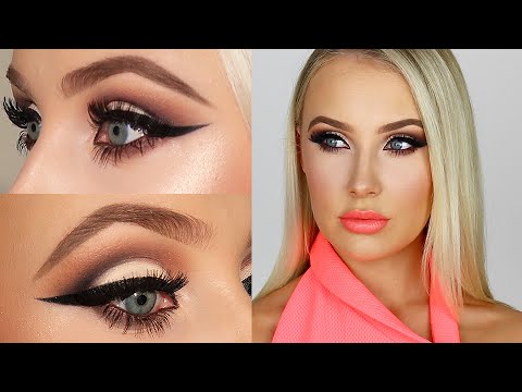 CUT CREASE CORAL LIPS | Lauren Curtis