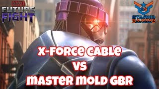 X Force Cable vs Master Mold GBR | GIANT BOSS RAID - MARVEL FUTURE FIGHT