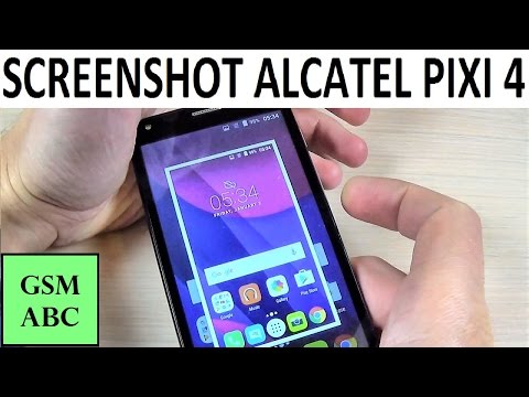 SCREENSHOT Alcatel PIXI 4 | How to | Tips and tricks