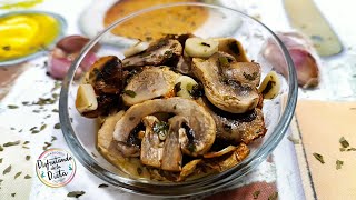 Champiñones en Freidora de Aire al Ajillo (Air Fryer) - Disfrutando de la Dieta