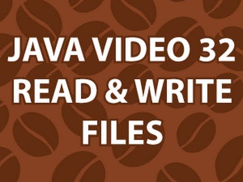 Java Video Tutorial 32