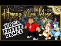 🎉New Years Yoga Freeze Dance 🎉 Brain Break 🌟 Just Dance 🌟 Bluey | Roblox | Spongebob | Unicorns