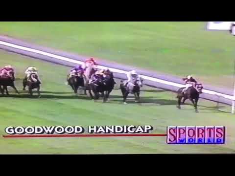 Beau George wins the 1990 Goodwood Handicap